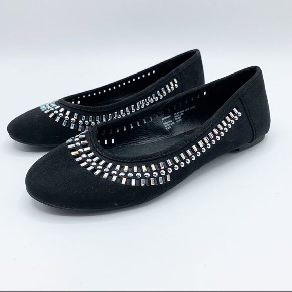 Steve Madden Kids' Jhalo Ballet Flat, Black, 4 - Picture 1 of 12